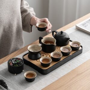 BLACK STONE ELEGANCE — Чайний набір для церемоній Гунфу Ча